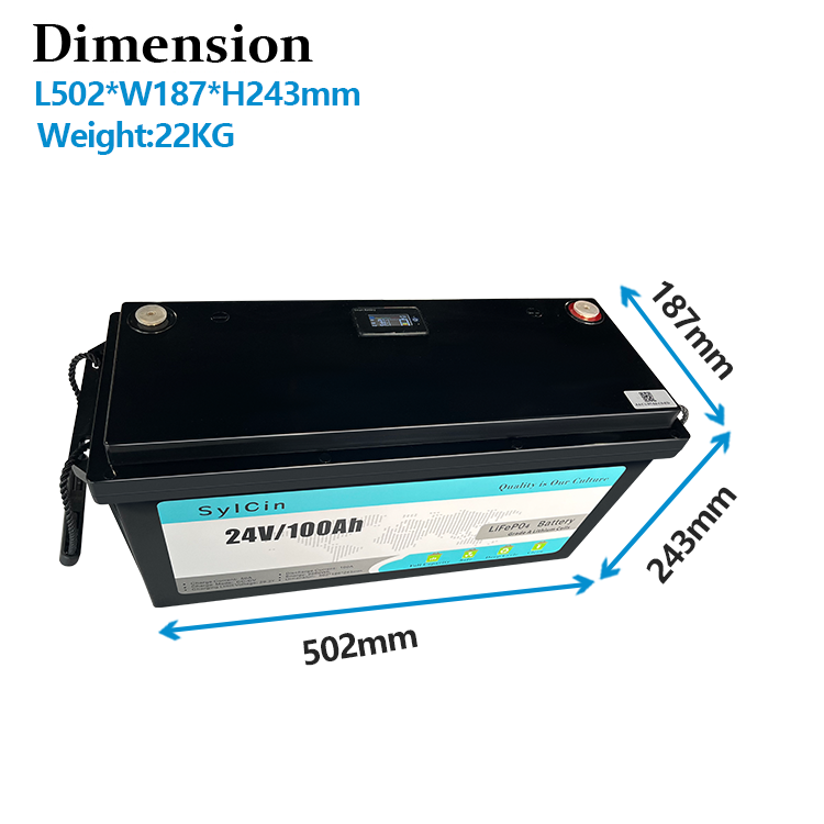 Dimensions of 24V 100Ah forklift battery.